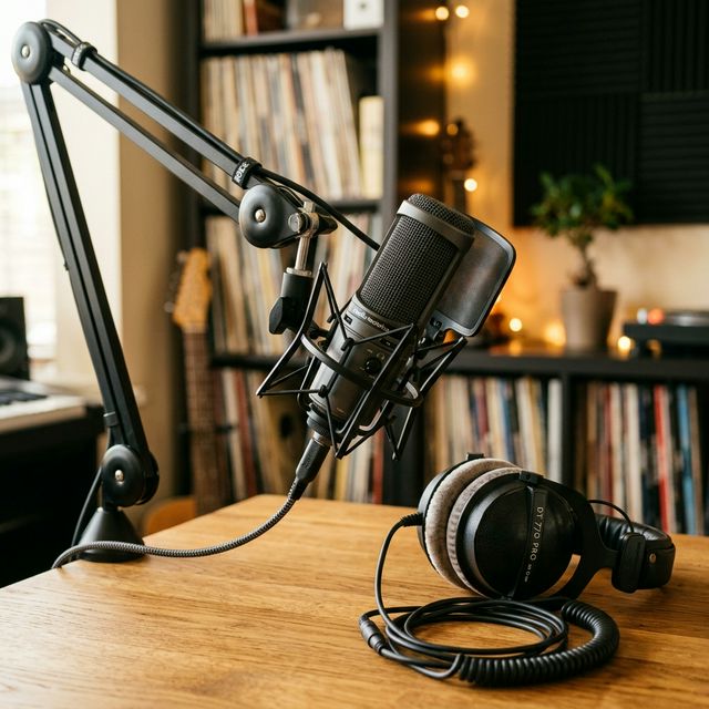 Equipamiento para podcast en casa