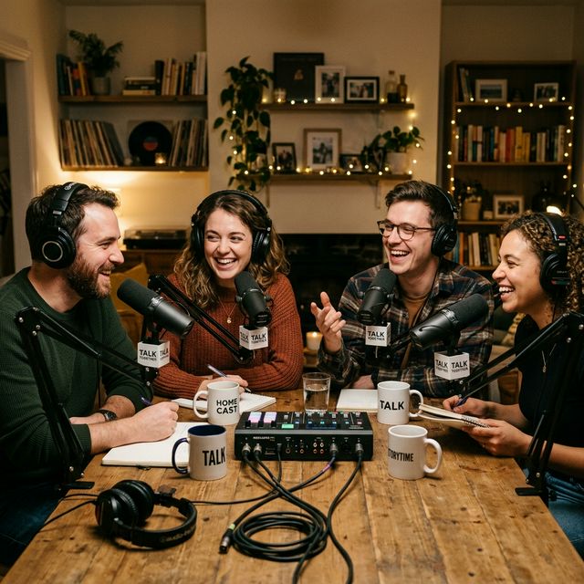 Noche de podcast en directo: cómo montar una tertulia temática con amigos (con micro y todo)