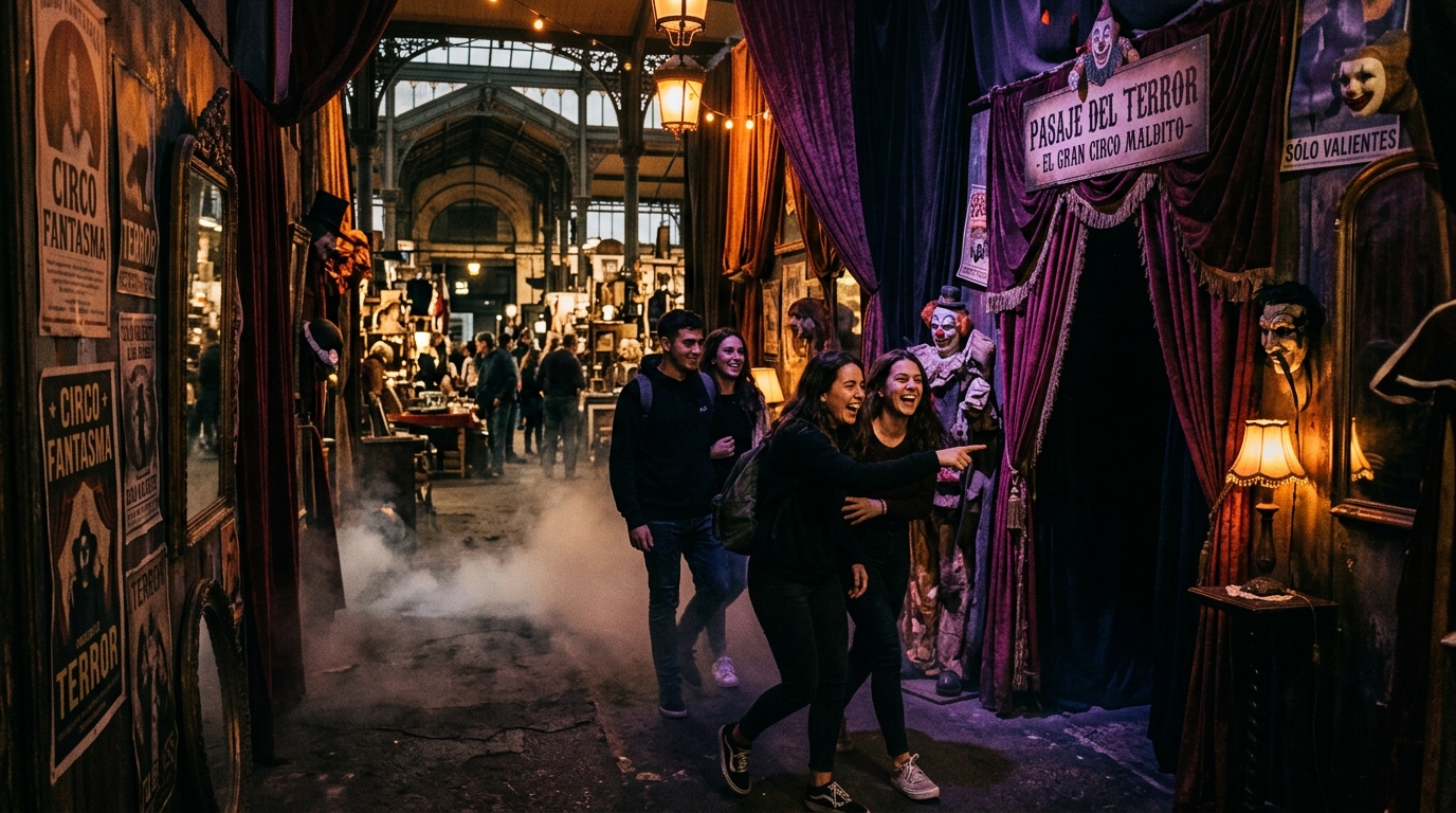 Pasaje del terror de Halloween en Barcelona